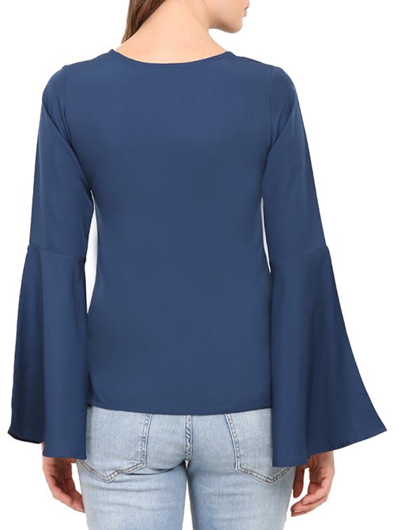 blue polyester regular top - 12462193 - Standard Image - 2