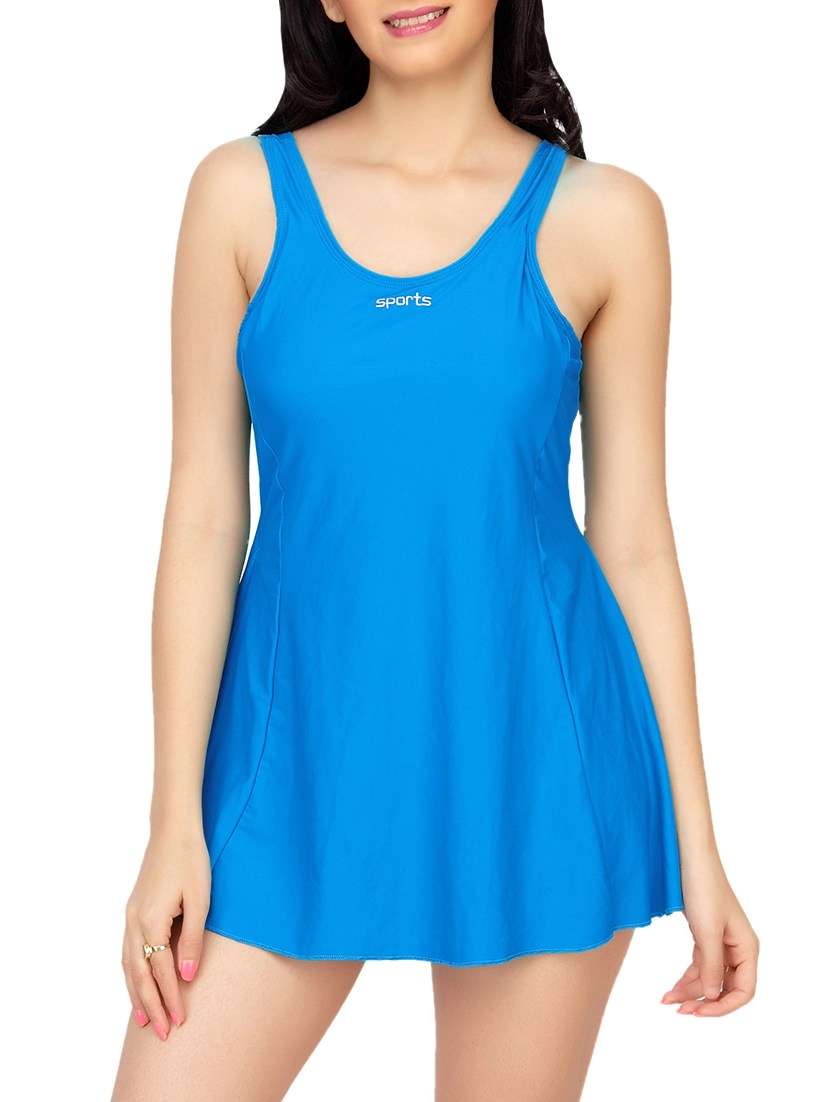 light blue cotton swimsuit