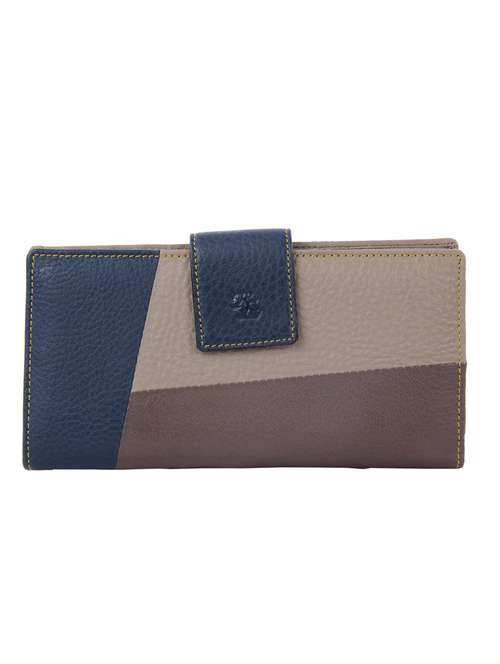 multi leather color block wallet - 12475099 - Standard Image - 0