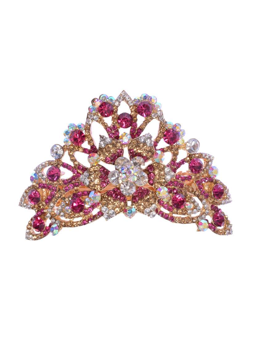 stone embellished hair clip