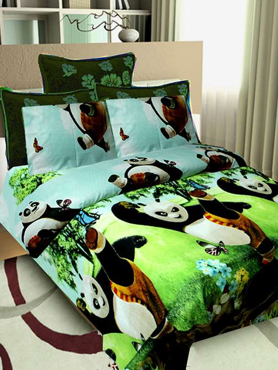 Innovatings cotton double bedsheet with 2 pillow cover