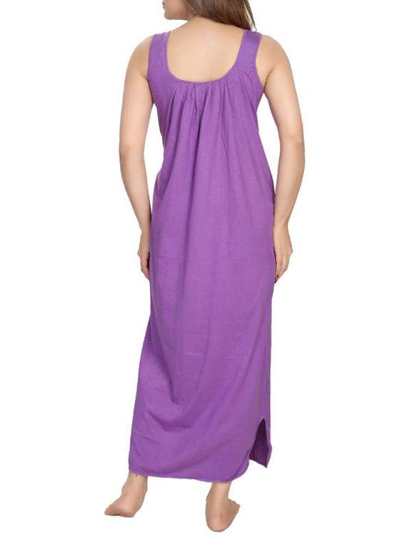 purple cotton gown - 12495394 -  Standard Image - 2