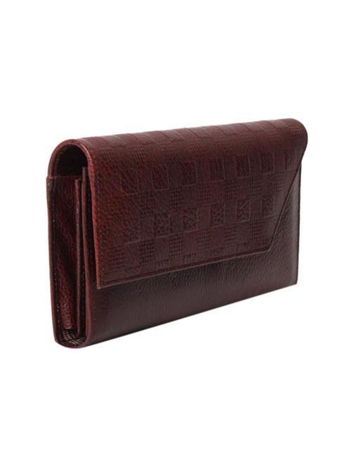 brown leather textured wallet - 12502726 - Standard Image - 0