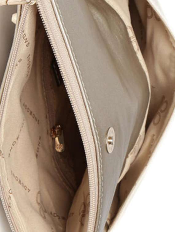 metallic leatherette studded clutch - 12522674 - Standard Image - 2