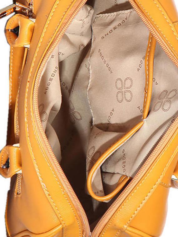 yellow leatherette handbag - 12522677 - Standard Image - 2