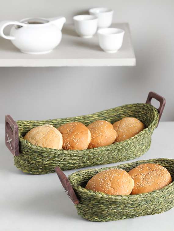 unravel india sabai bread basket(set of 2)