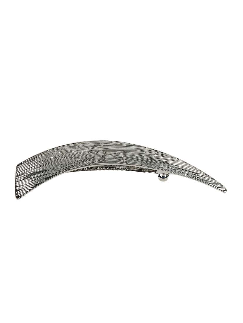 silver metal hair pin