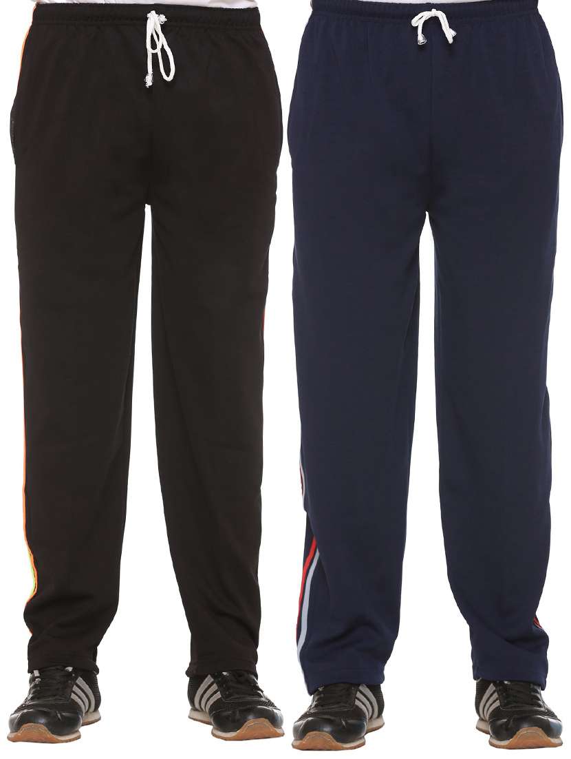 multi colored cotton  full length track pant