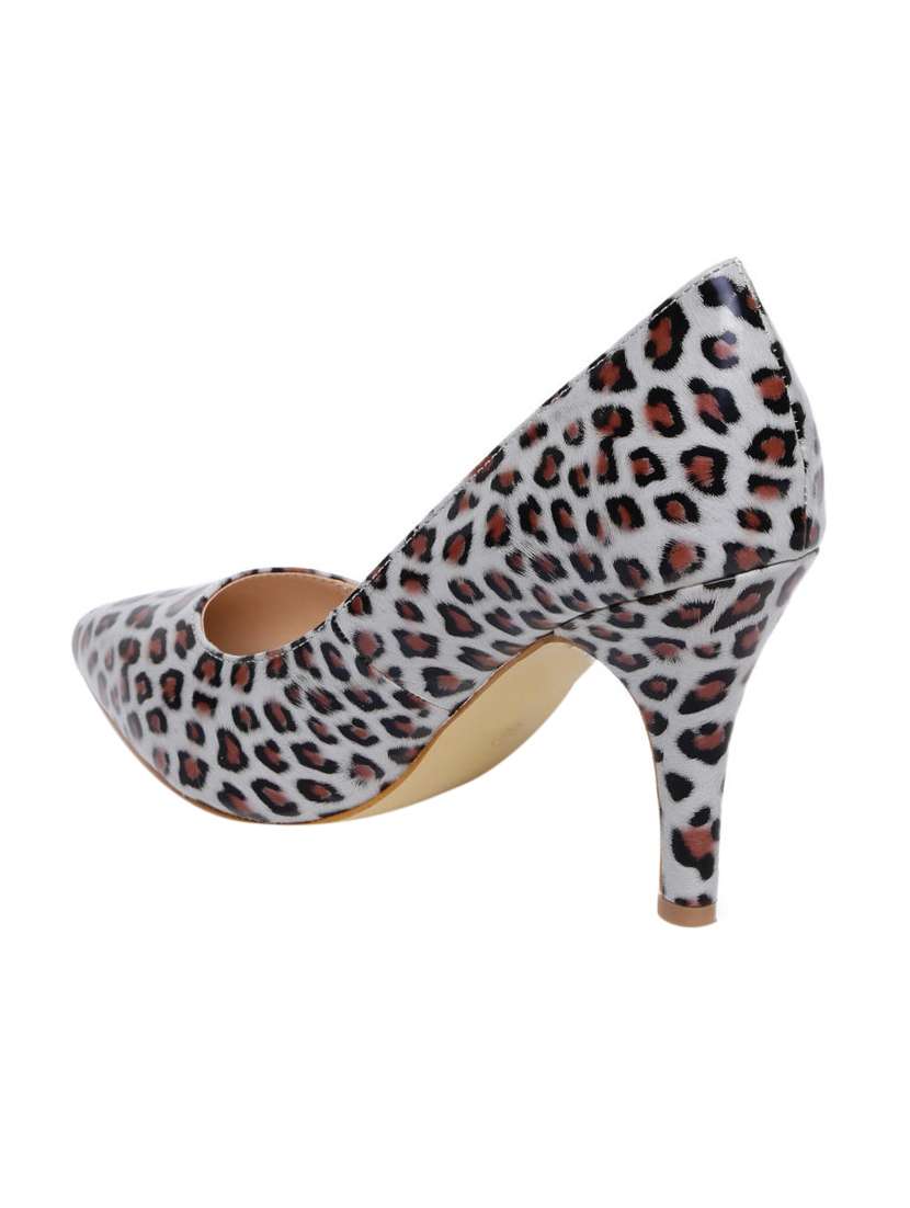 grey pu slip on pumps - 12565045 -  Standard Image - 2