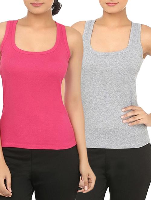 multi colored cotton tank tee - 12576961 - Standard Image - 0