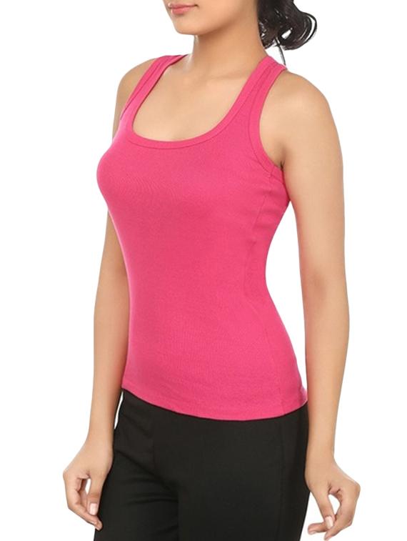multi colored cotton tank tee - 12576961 - Standard Image - 2