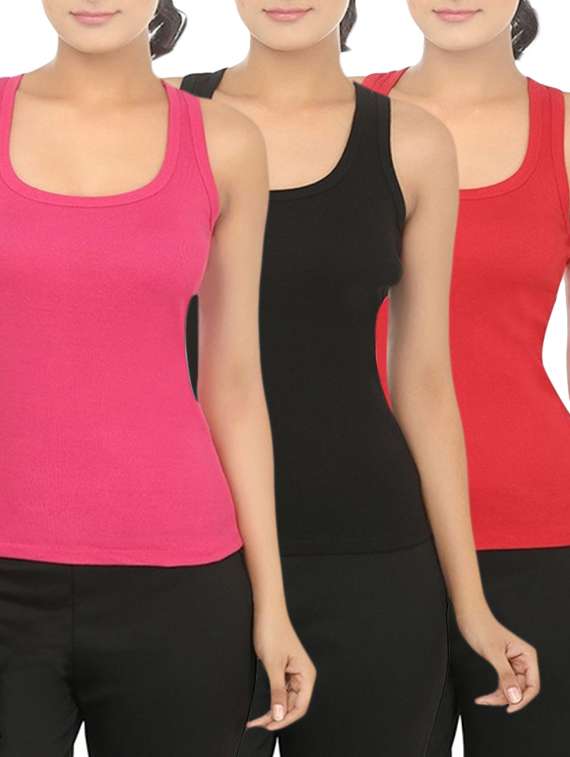 set of 3 multicolored cotton tees - 12576972 -  Zoom Image - 0