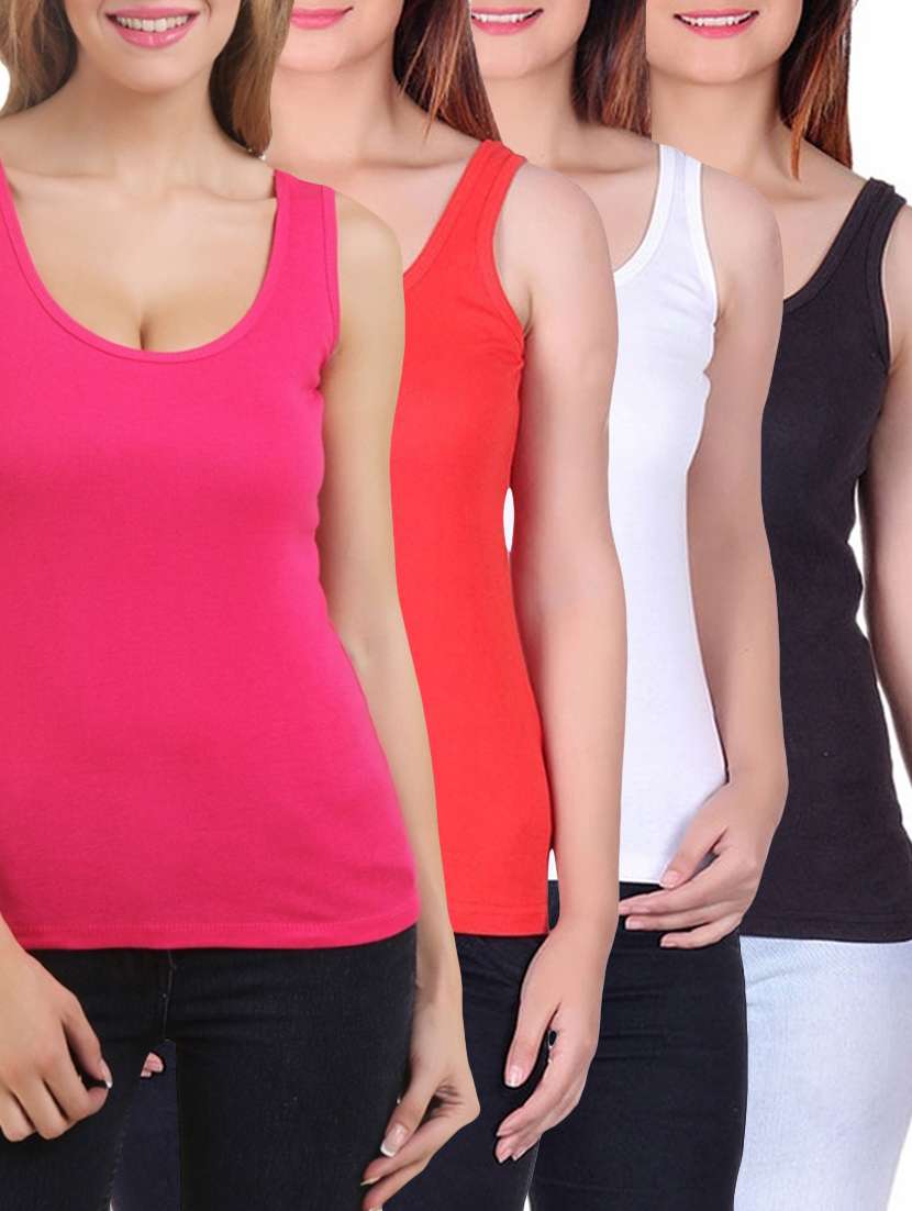 set of 4 camisoles 
