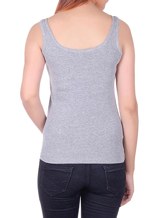 grey cotton camisole - 12580627 - Standard Image - 2