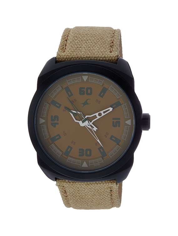 fastrack ots explorer analog brown dial men's watch - 9463al06