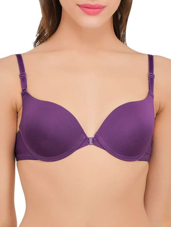 styled back front open  bra