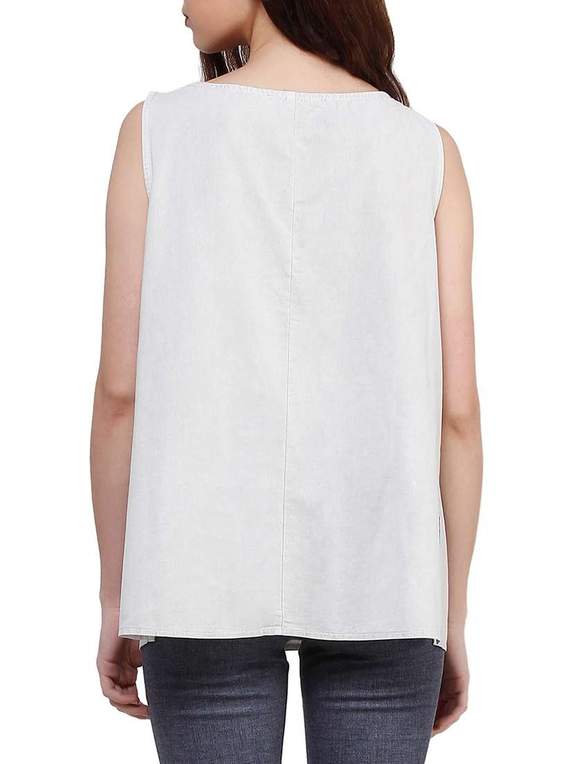 criss cross lace up detail top - 12588389 -  Standard Image - 2