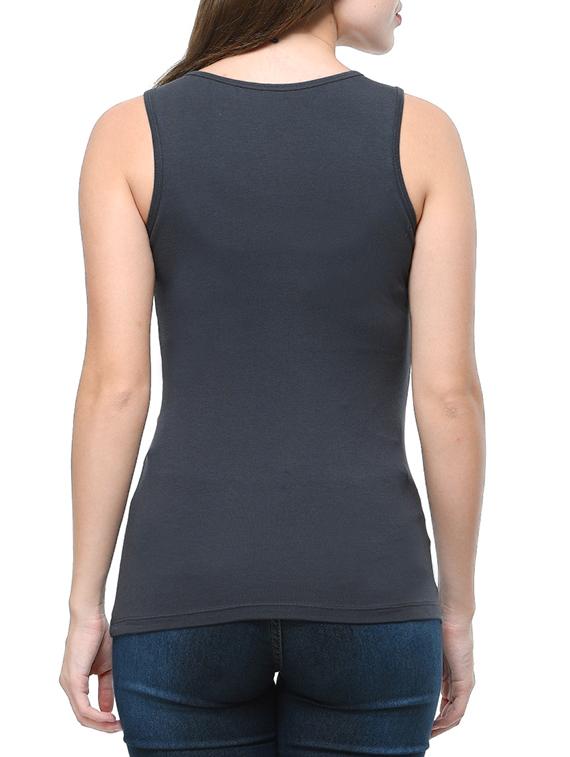 dark grey cotton tank top - 12593631 - Standard Image - 2
