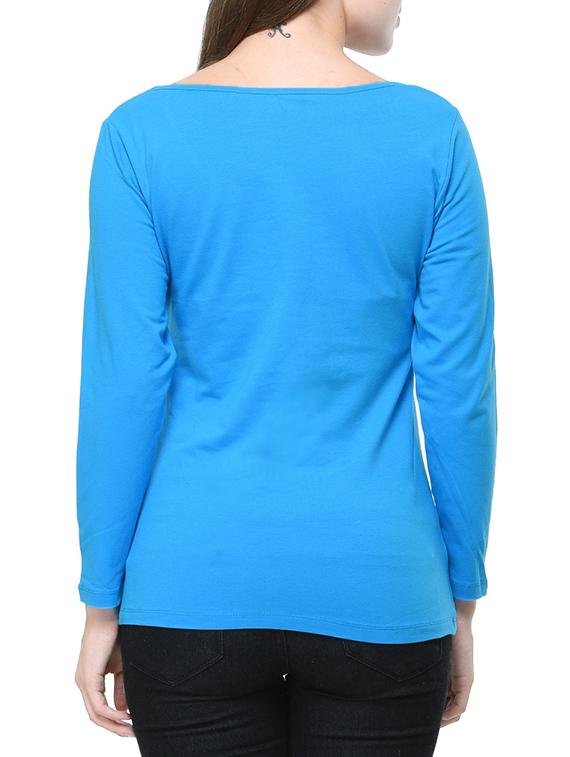 light blue cotton regular tshirt - 12593652 - Standard Image - 2
