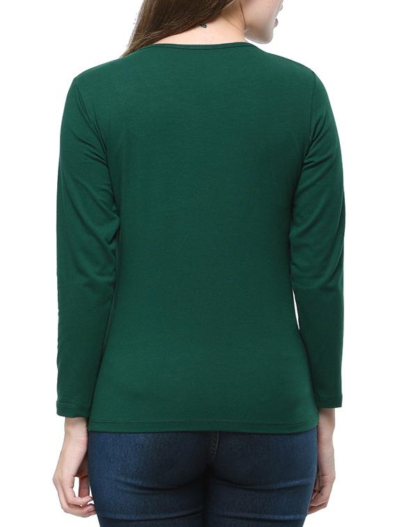 dark green cotton top - 12593658 - Standard Image - 2