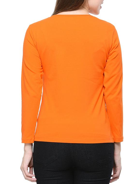 orange cotton tee - 12593666 - Standard Image - 2