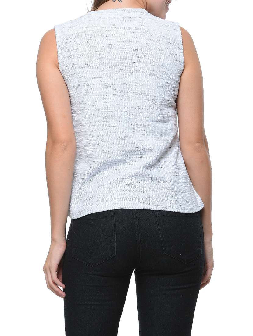 white cotton tank tee - 12593685 - Standard Image - 2