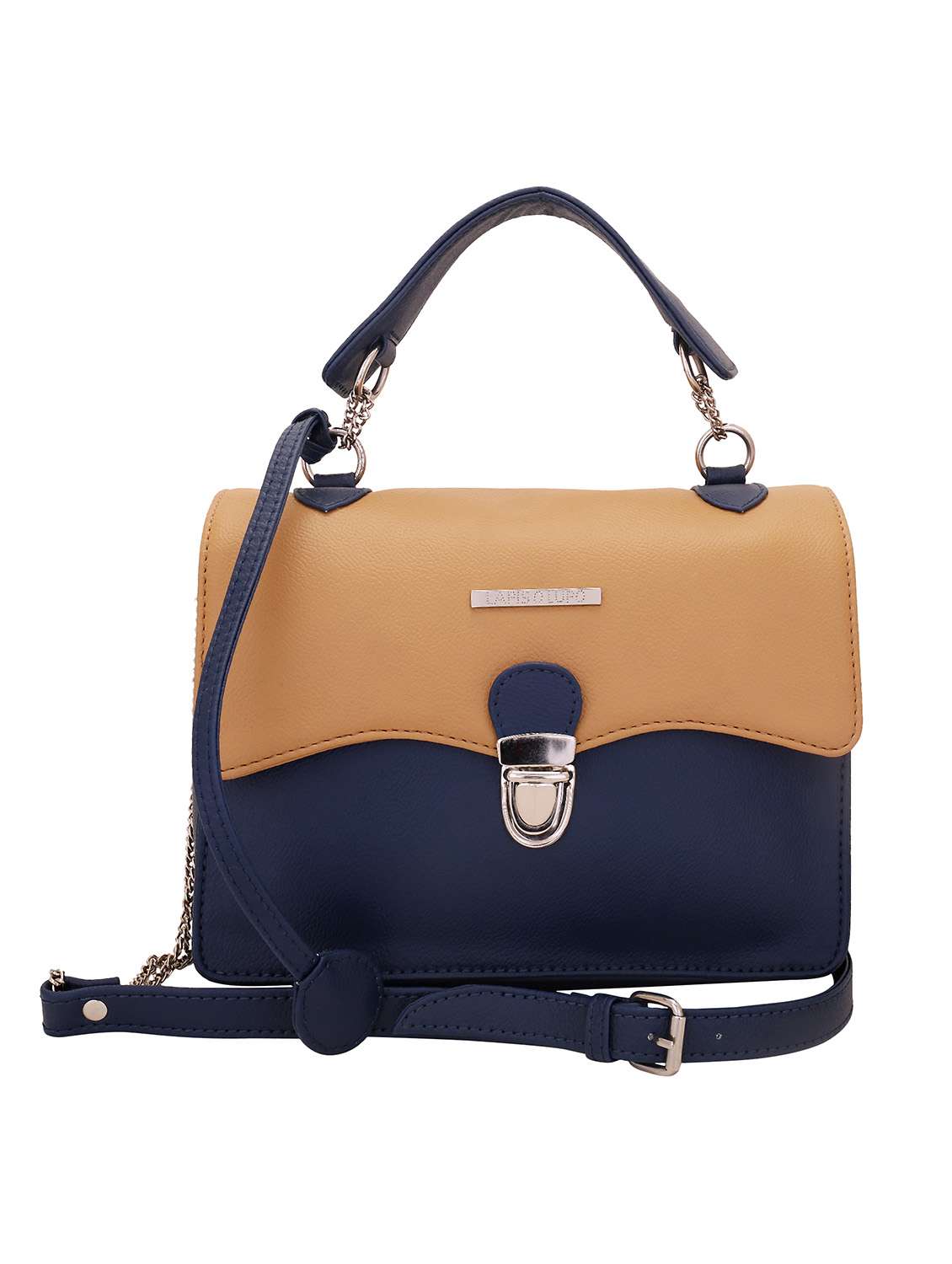 multi leatherette sling bag
