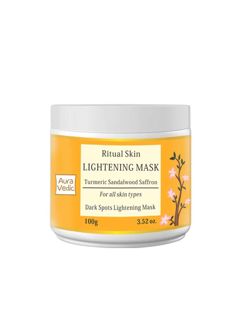 auravedic ritual skin lightening mask with sandal