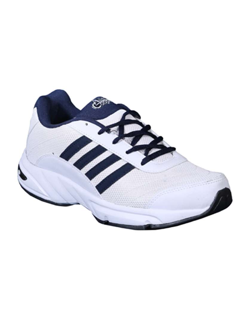white mesh sport shoes