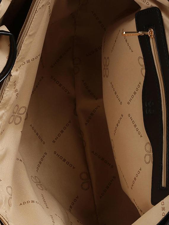 black leatherette handbag - 12775841 - Standard Image - 2
