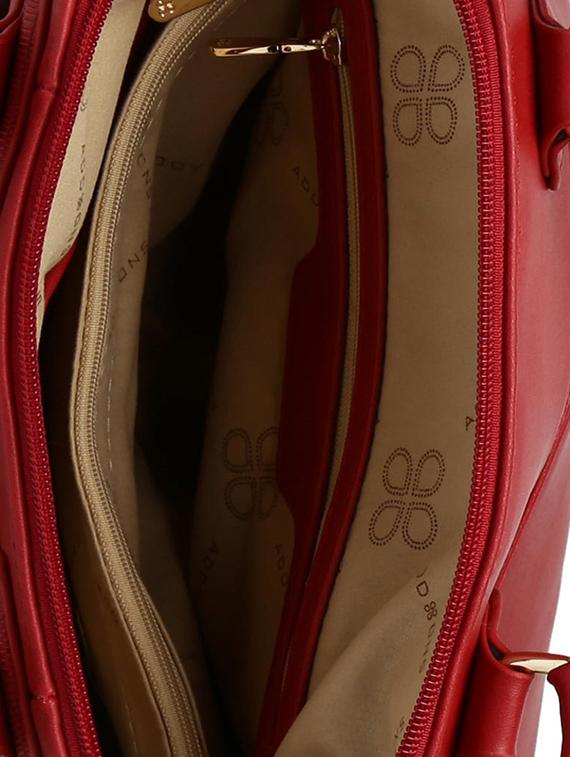 red leatherette handbag with sling - 12775847 - Standard Image - 2