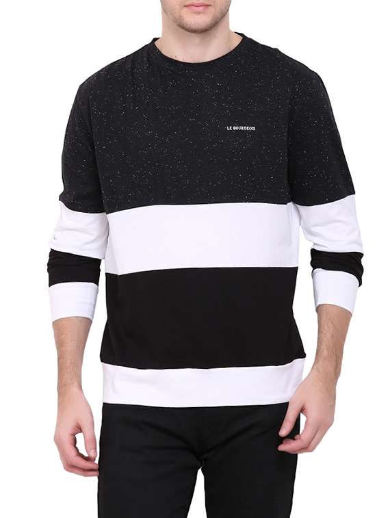 monochrome color block t-shirt
