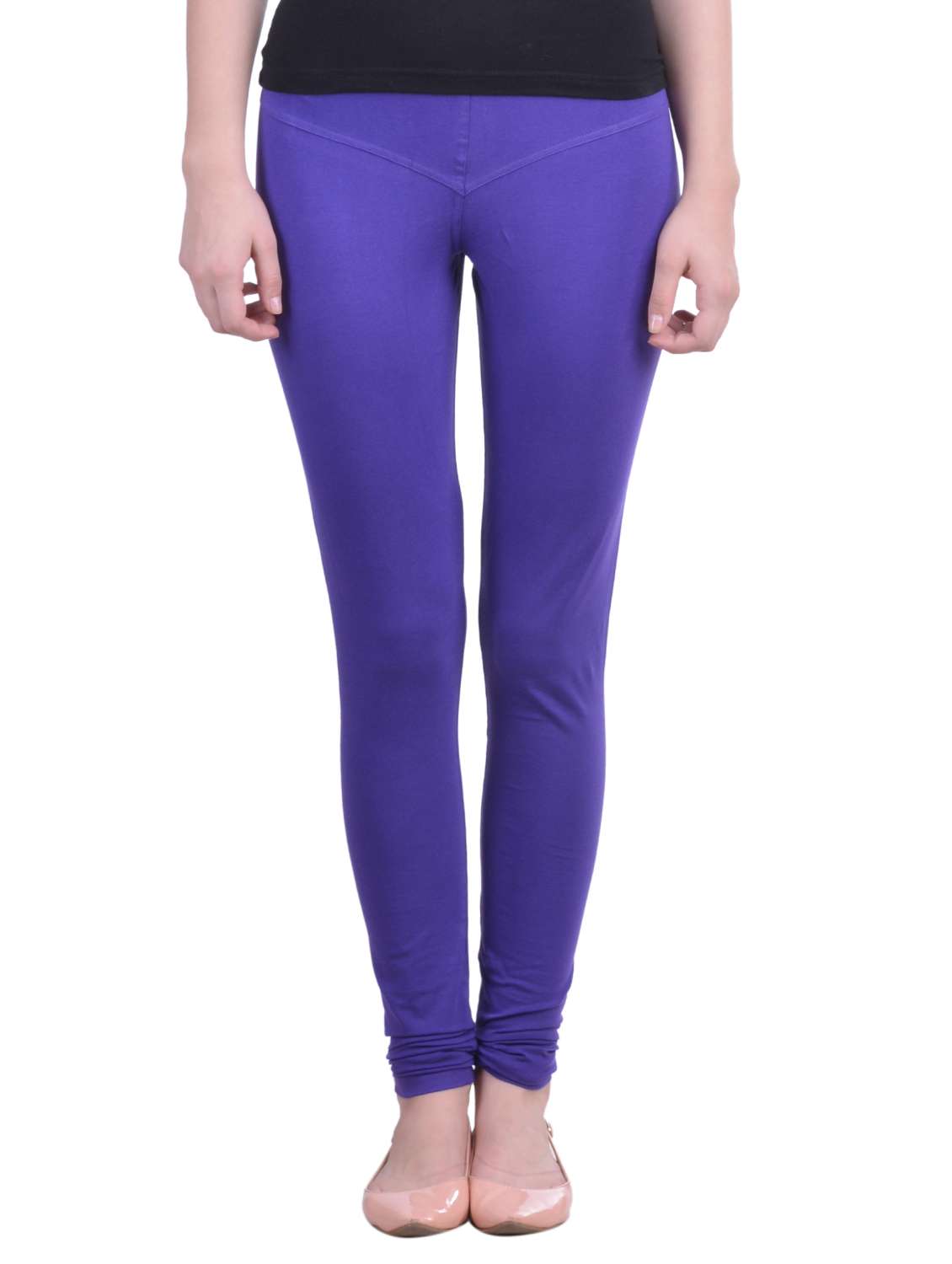 blue cotton leggings