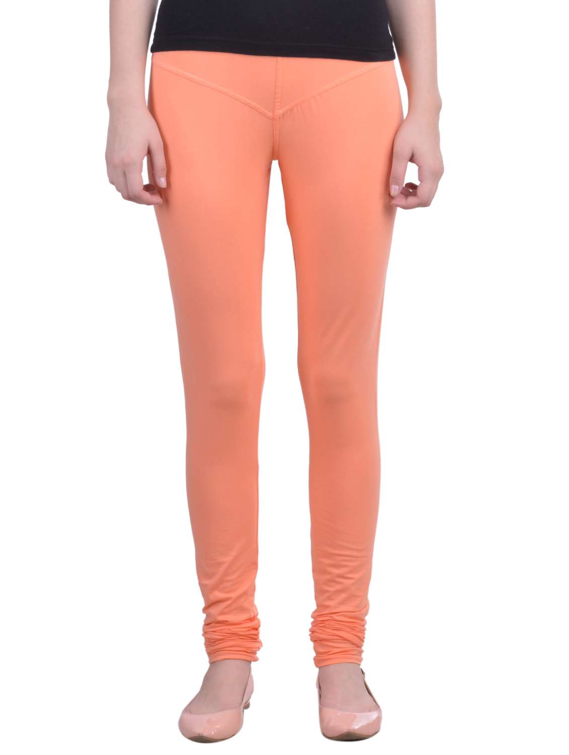 orange cotton leggings
