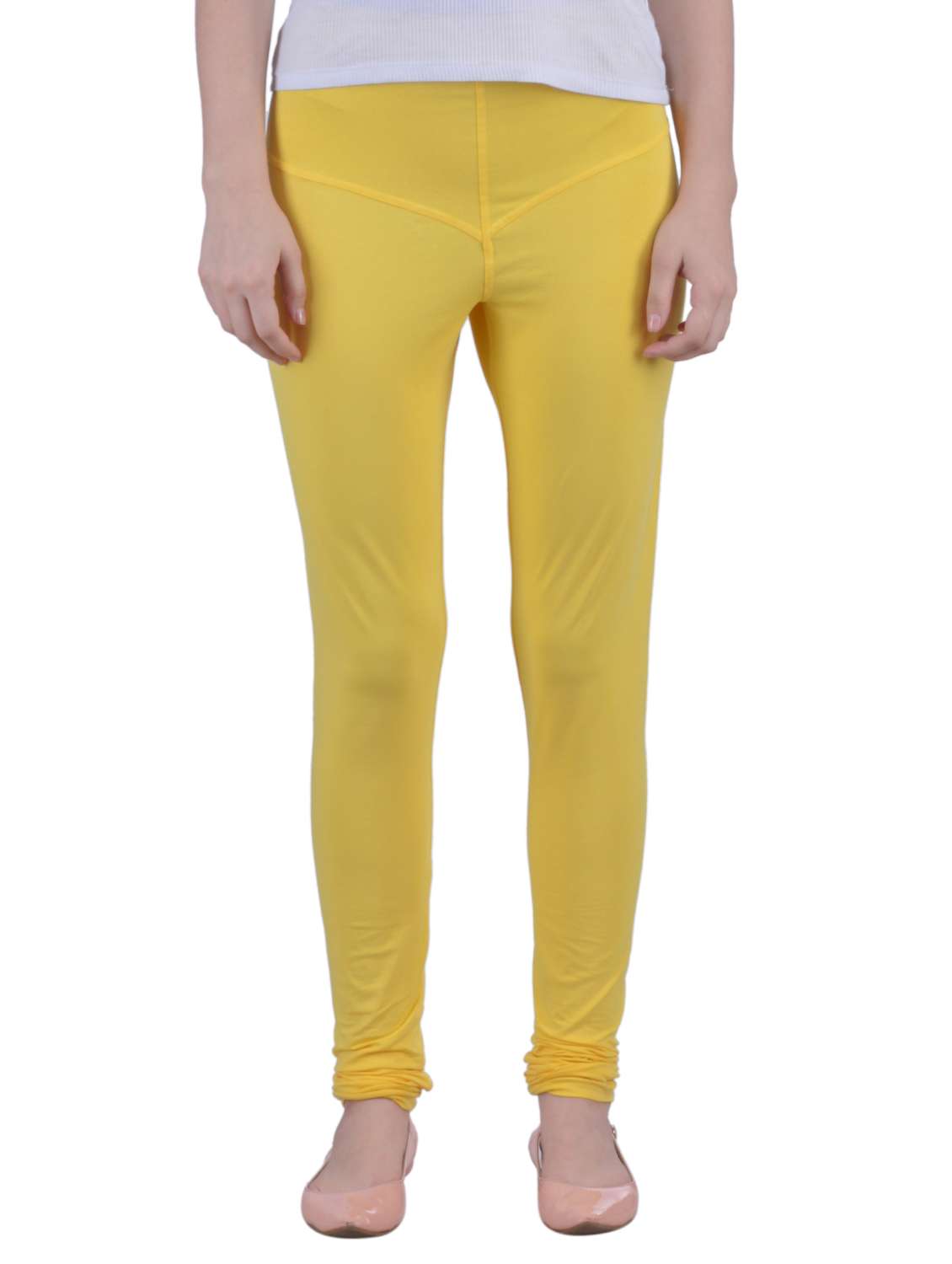 yellow cotton leggings