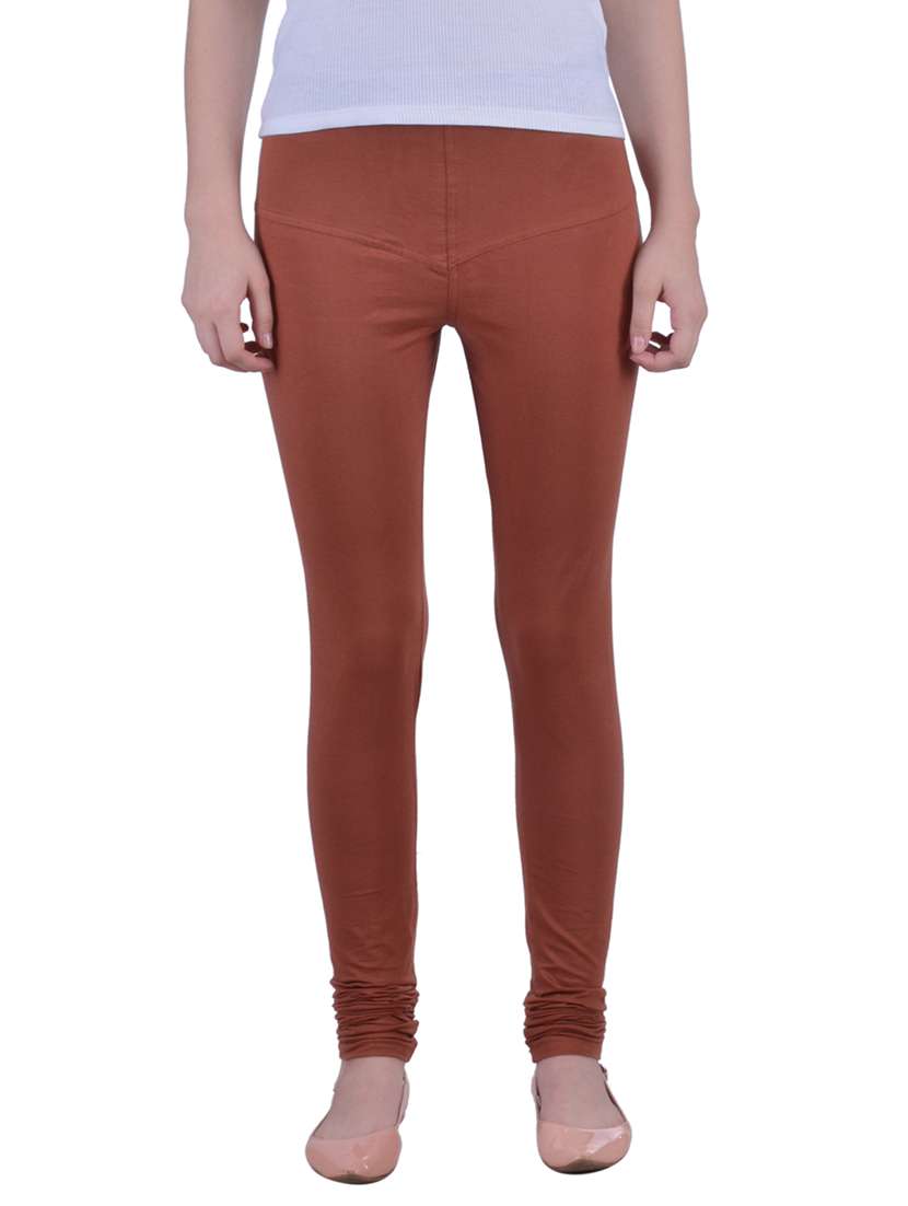 red cotton leggings