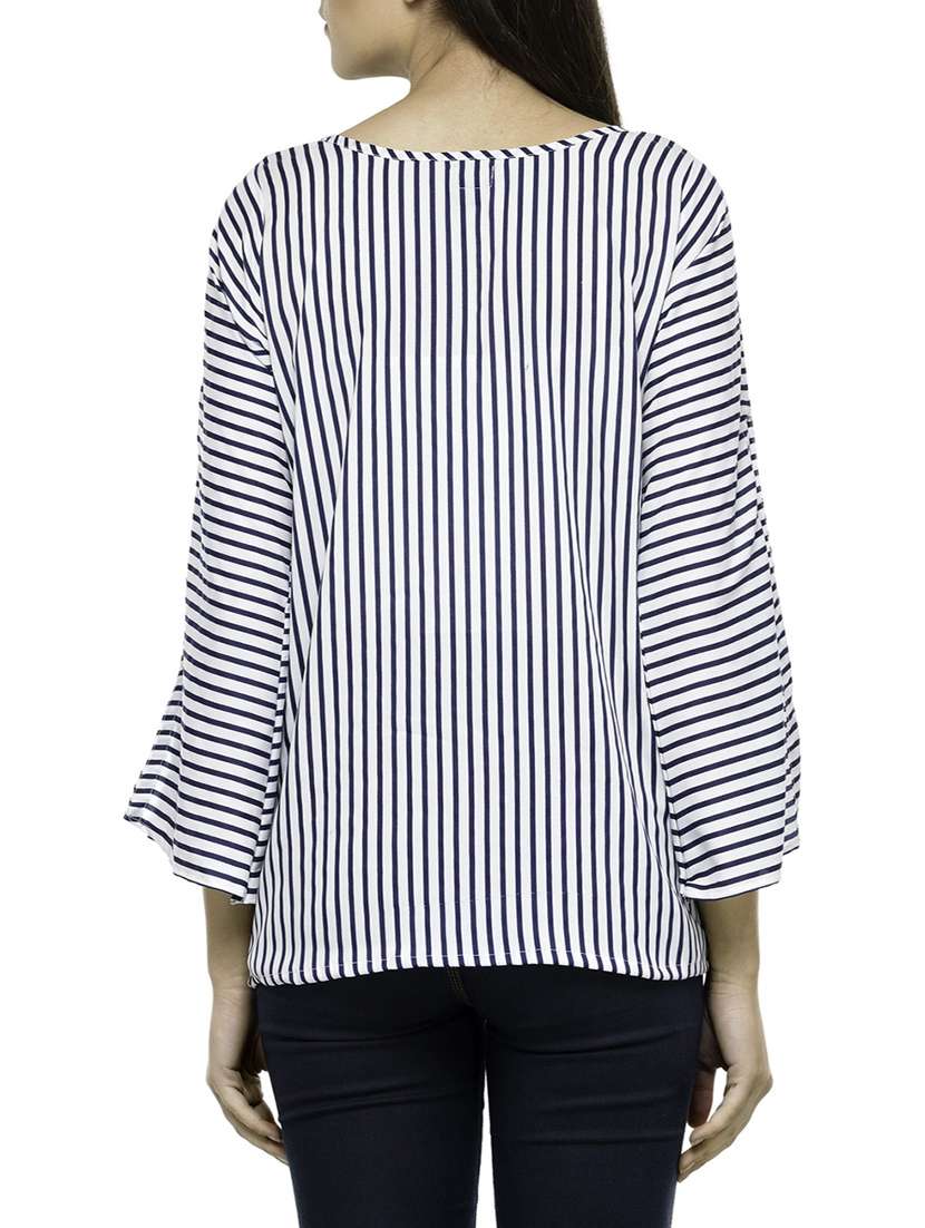 women's a line key hole neck top - 12782387 -  Standard Image - 2