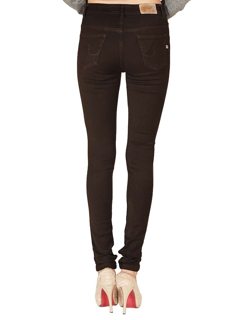 women's plain slim fit jeans - 12785022 - Standard Image - 2