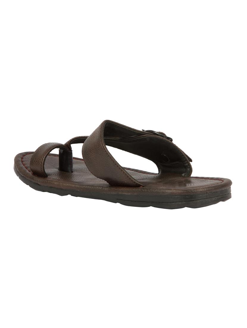 brown leatherette slipper - 12785250 - Standard Image - 2