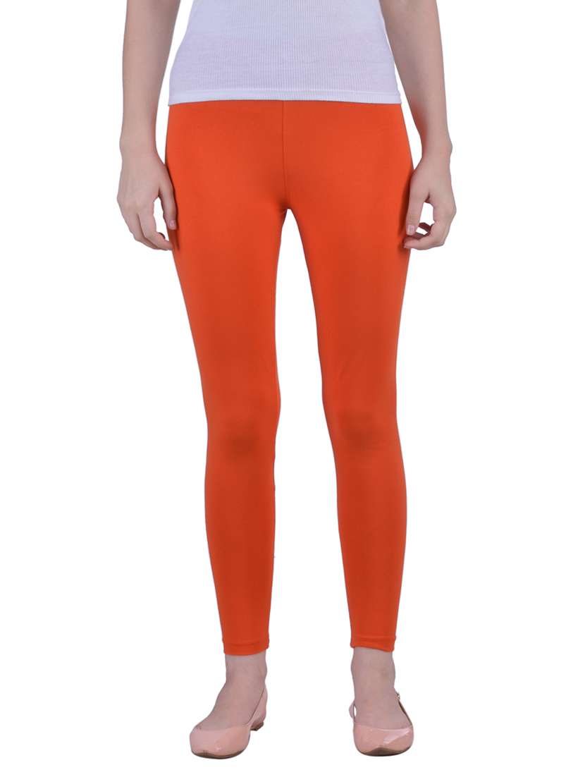 orange cotton legging