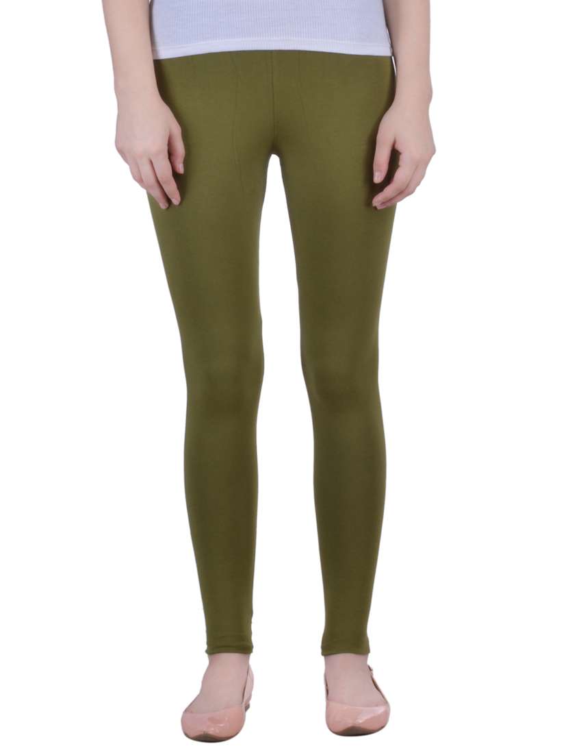 olive green  ankle length legging