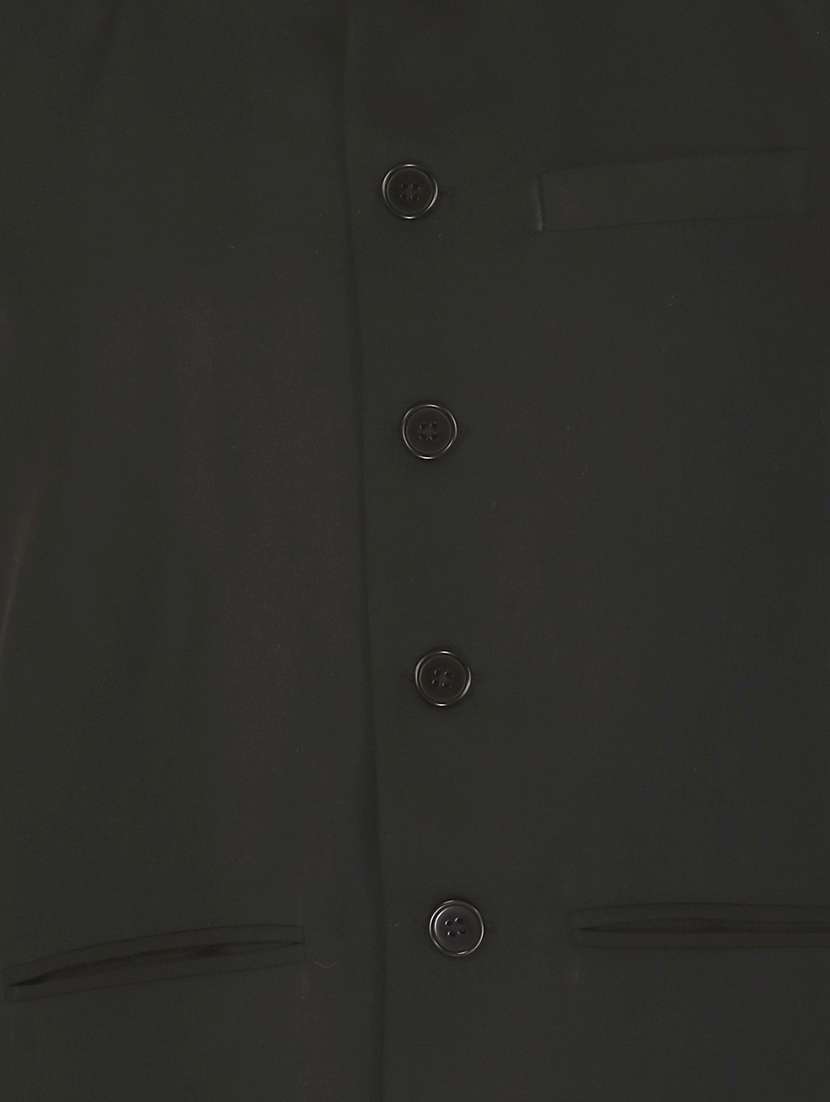 black cotton nehru jacket - 12787134 -  Standard Image - 2