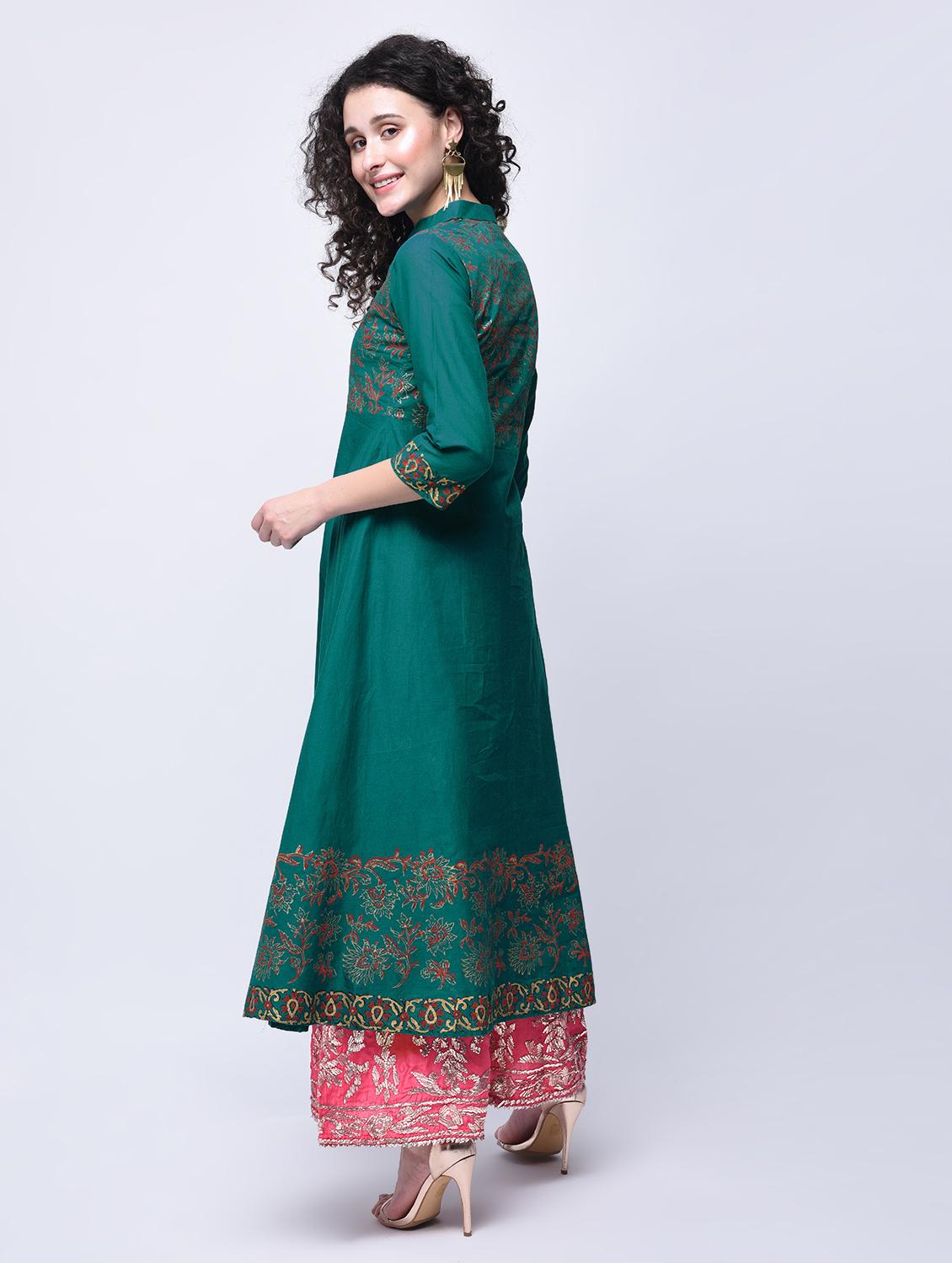 women's flared kurta - 12787546 - Standard Image - 2