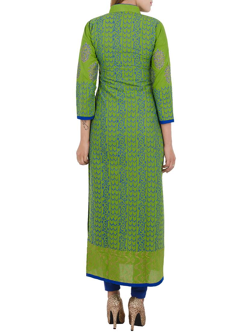 printed long kurta - 12787554 -  Standard Image - 2
