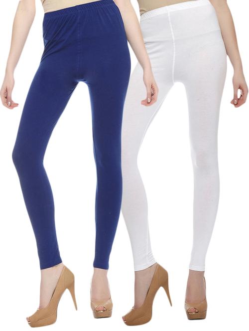 set of 2 multi colored cotton leggings - 12787610 - Standard Image - 0
