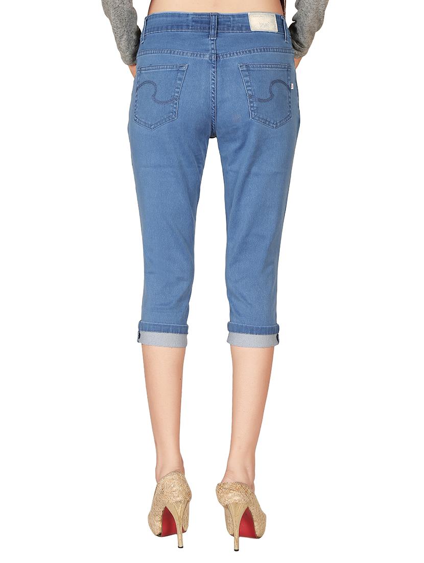 light blue denim capri - 12788227 - Standard Image - 2
