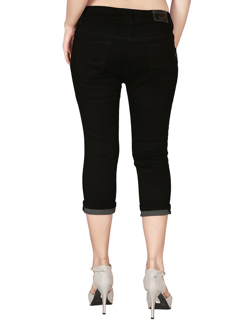 black denim capri - 12788229 - Standard Image - 2