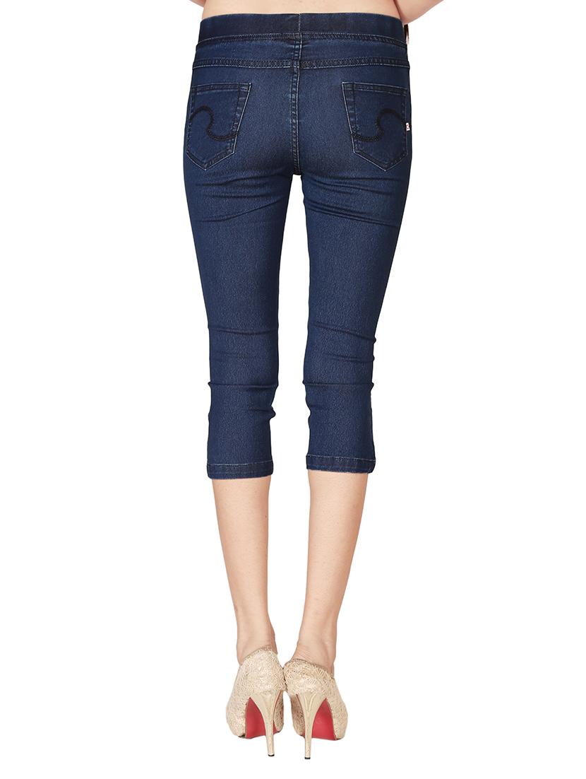blue denim capri - 12788230 - Standard Image - 2