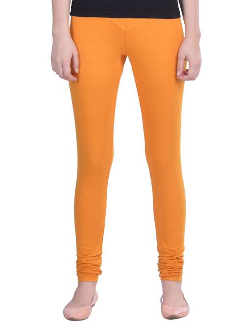 yellow cotton lycra full length legging - 12792215 -  Standard Image - 0