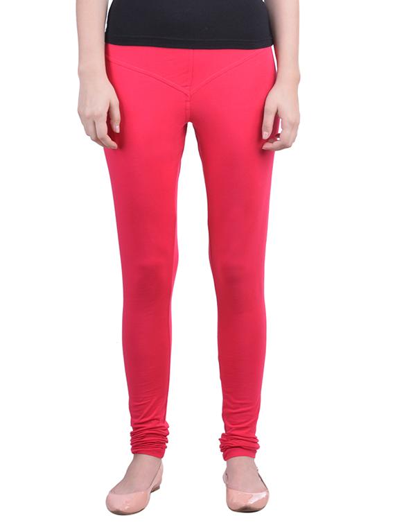 pink cotton lycra full length legging - 12792242 - Zoom Image - 0
